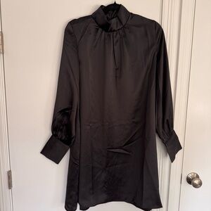 H&M Black Satiny Dress